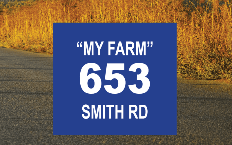 rural roadside signs