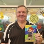 Ron Webel and his first book