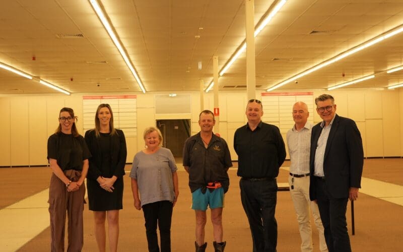 Councillors, General Manager and Directors at the Dimmys building site
