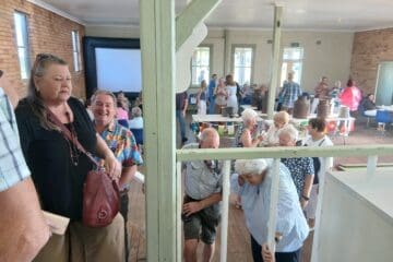 Large crowd gathers at Red Range Celebrating Australia Day